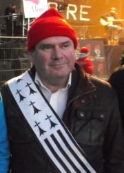 Christian Troadec - Maire de Carhaix et l'un des leaders du collectif des bonnets rouges. Photo: Yonathan Van der Voort/ParlonsInfo