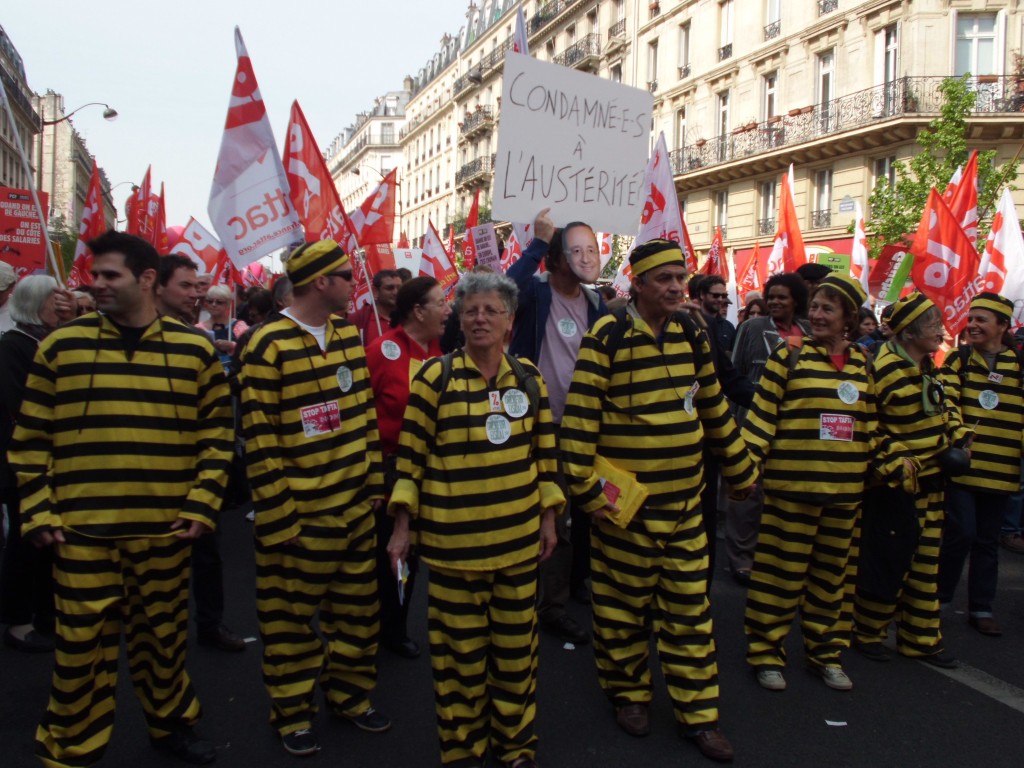 Les Daltons de la manifestation "maintenant ça suffit" du 12 avril 2014