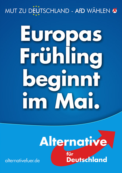 Affiche du parti allemand AfD