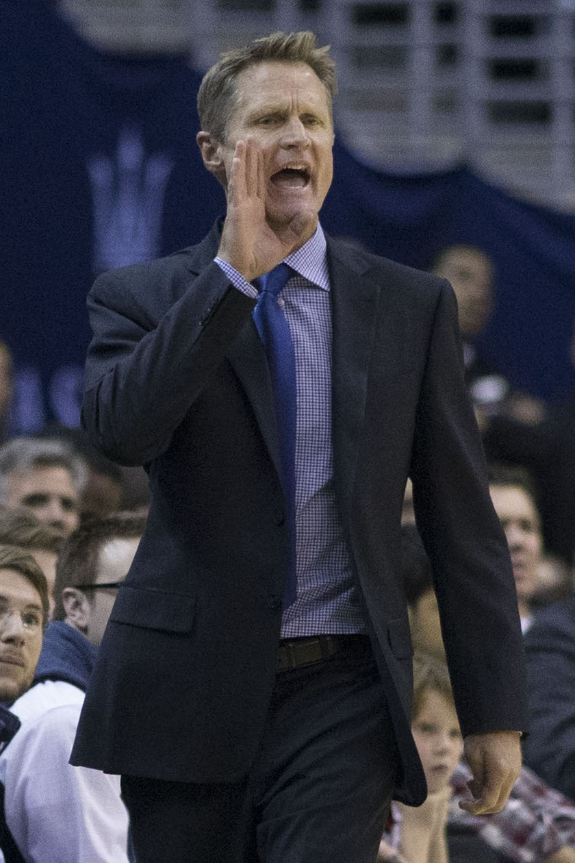 Steve Kerr, coach des Warriors de Golden State (Image : By Keith Allison / Licence CC)