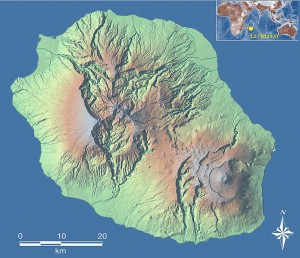 Carte Ile de La Réunion - source Conseil Régional Reunion
