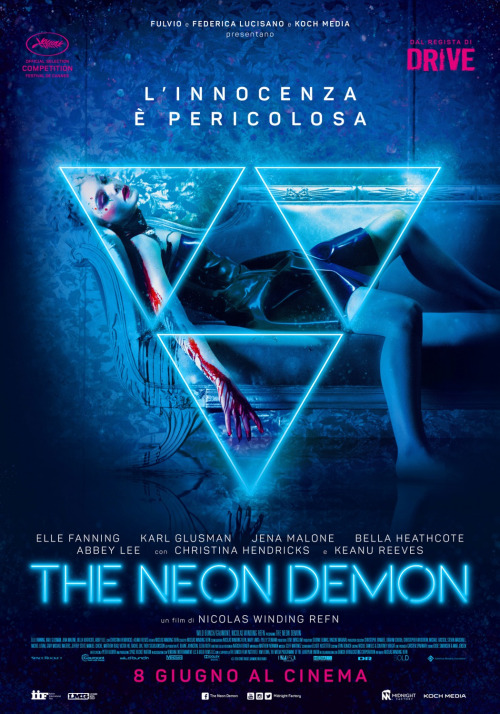 Affiche italienne pour "The Neon Demon".