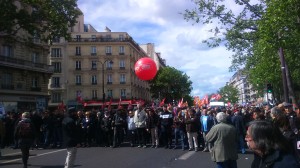 Cortège du PCF (Parti Communiste Français) et du Front de Gauche