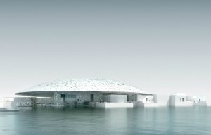 Le louvre Abu Dhabi sur l'île de Saadiyat aux Emirats Arabes Unis Source : louvre.fr